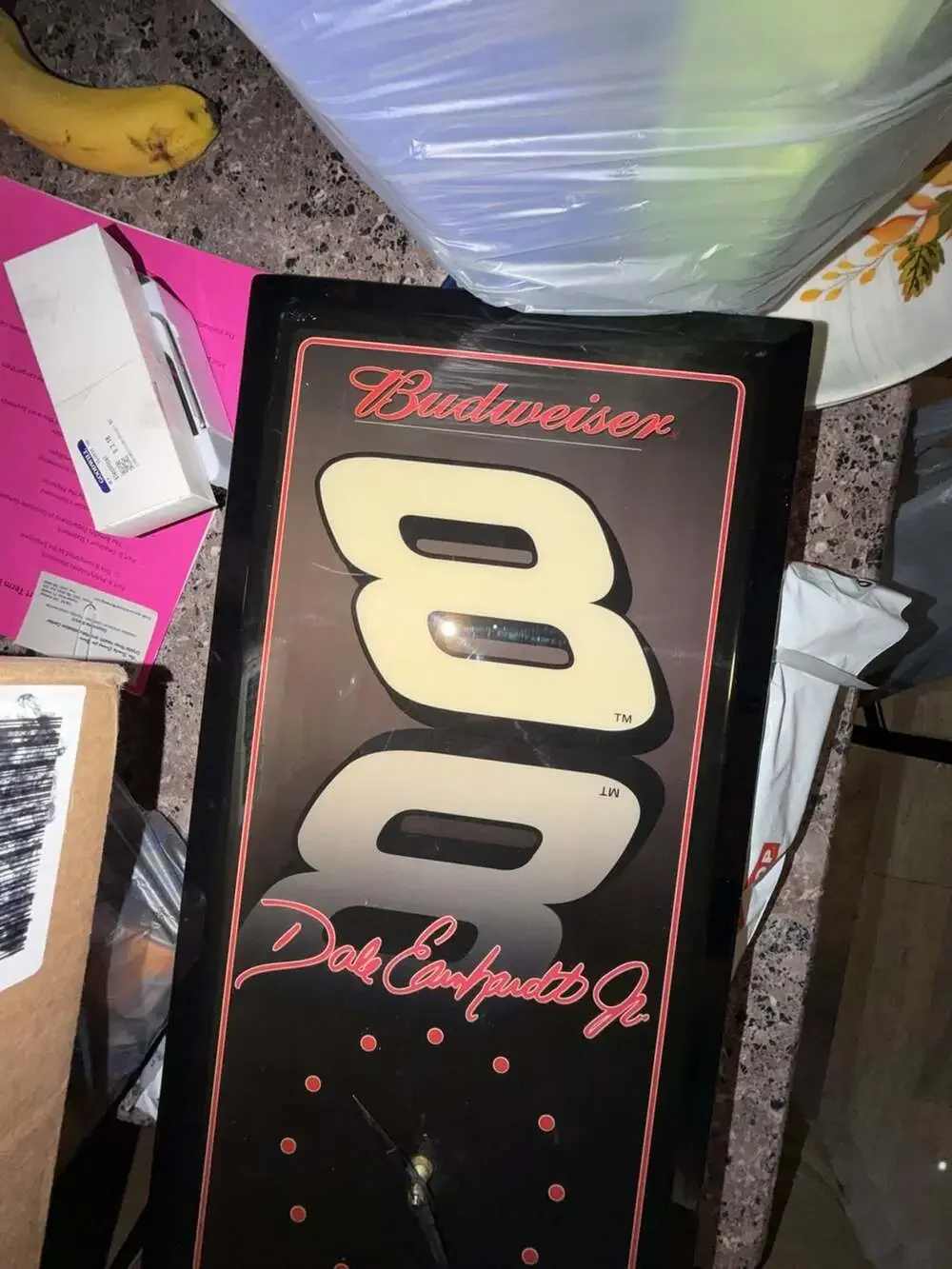 Vintage 2002 Dale Earnhardt Jr. Budweiser NASCAR Wall Clock by Jebco (ticks)